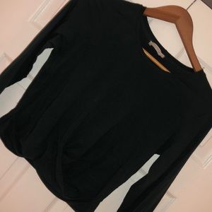 Zara long sleeved crop top